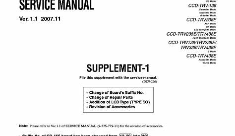 sony ccd-trv138 manual