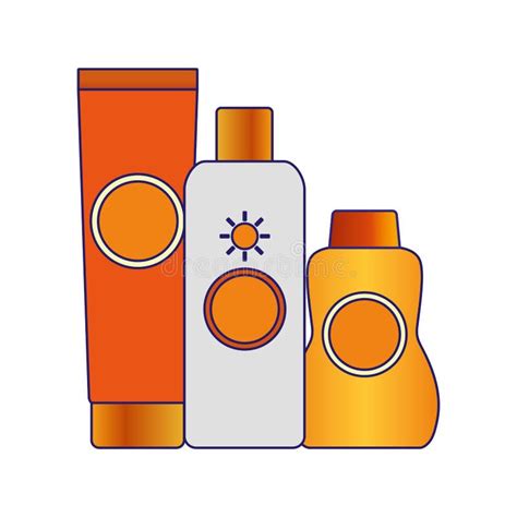 Sunscreens Bottles Icon Stock Vector Illustration Of Vector 167565406