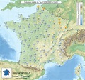 MAP OF FRANCE WEATHER - France weather map and 10 days weather forecast