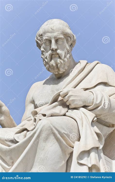 The Ancient Greek Philosopher Platon Stock Photo Image Of Monument