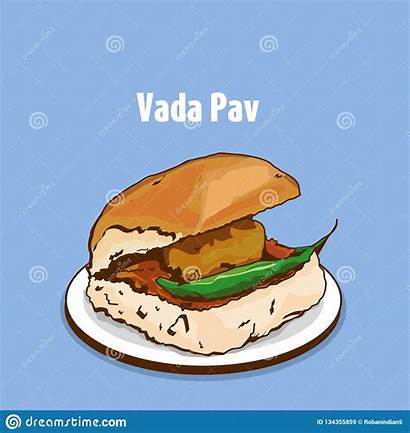 Mumbai Vector Vada Pav Street Indian Clip