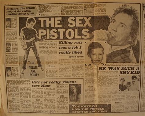 Sex Pistols The Sun Newspaper Article January 1978 Flickr