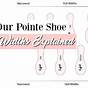 Pointe Shoe Sizes Chart
