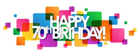 HAPPY 70th BIRTHDAY! colorful typography banner » American Institute of