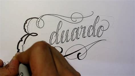 Dibujando Letras Chicanas Eduardo Lettering Tattoo Nosfe Ink Tattoo