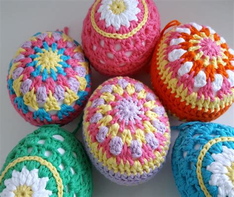 A Playful Stitch Multi Coloured Crochet Easter Egg Pattern