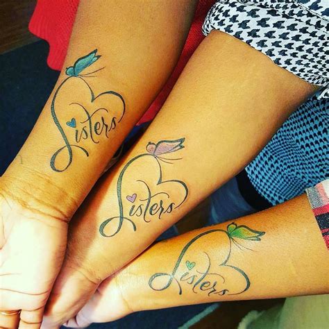 75 Superb Sister Tattoos Matching Ideas Colors Symbols Sister