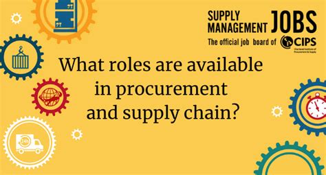 What Roles Are Available In Procurement And Supply Chain Supply