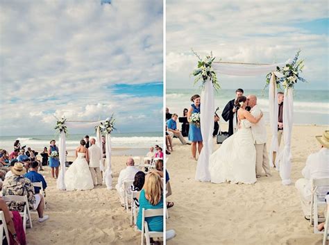 Jennettes Pier Wedding Outer Banks Wedding Photos By Ginny Corbett