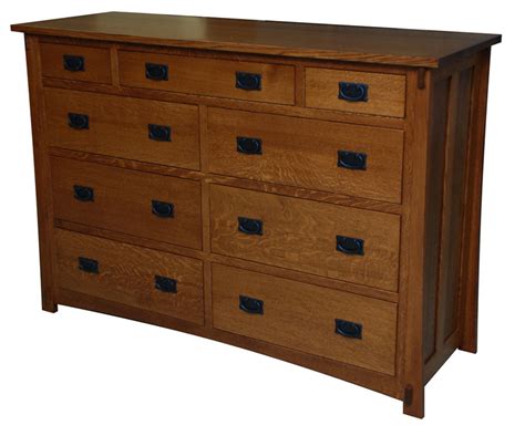 Dutch County Mission 9 Drawer Dresser Amish Valley Products