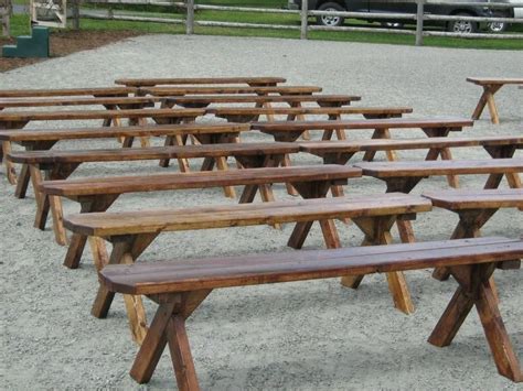 For A True Rustic Wedding Our Ceremony Benches Barn Remodel Outdoor