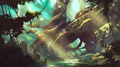 Magical Forest Fantasy Magic Creature Artwork Backgrounds