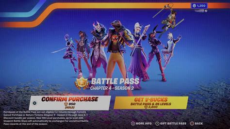 Fortnite Chapter 4 Season 2 Battle Pass Price Skins And Everything