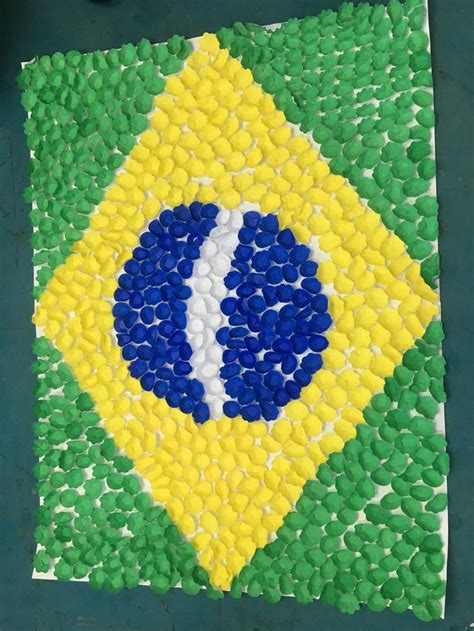 Bandeiras Do Brasil Com Forminha De Docinho Artistas Manualidades