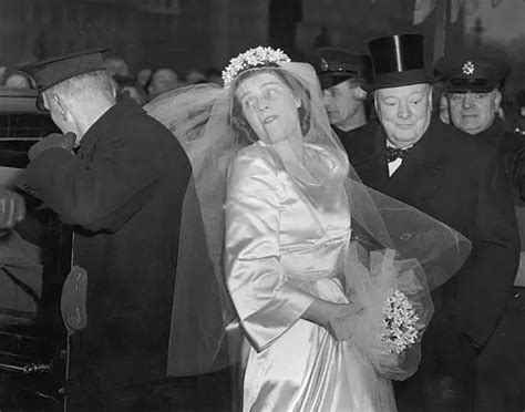 winston churchill and his daughter mary arrive her wedding 1947 old photo 5 72 picclick