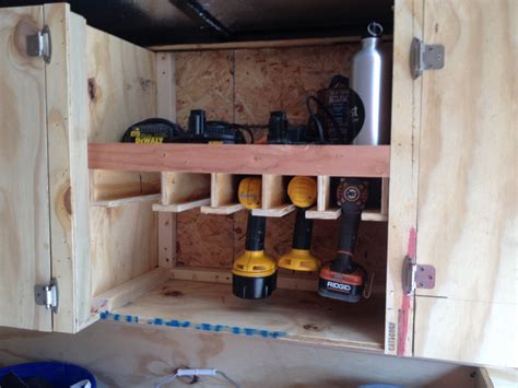 My Version Of The Cordless Tool Holder In My Work Trailer Tool