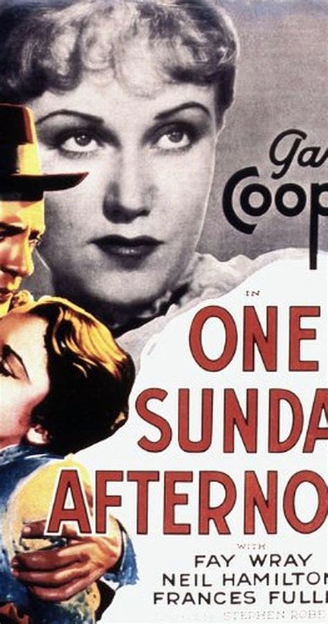 One Sunday Afternoon 1933 Gary Cooper Fay Wray First Sunday