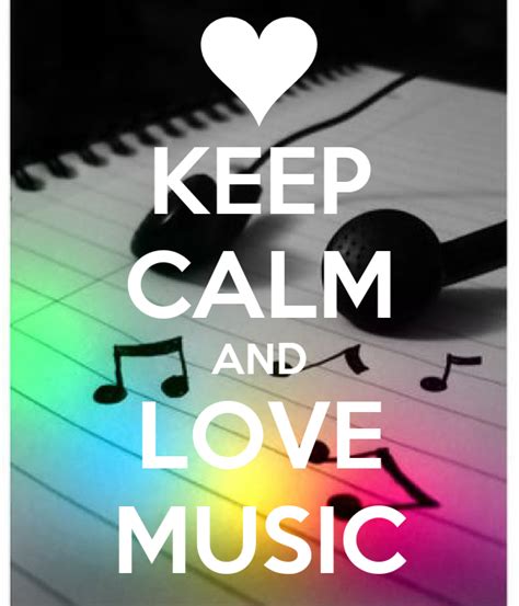 Keep Calm And Love Music Poster Andrea3 Keep Calm O Matic