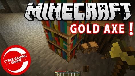 How To Make A Gold Axe Minecraft Youtube