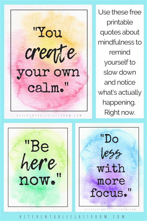 It's important to be nice printable. Printable Mindful Quotes - Homeschool Printables for Free