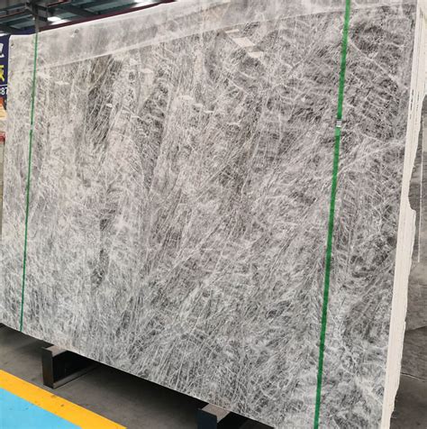 Snow Mountain Silver Fox Marble Slabs Polished Grey Marble Stone Slabs