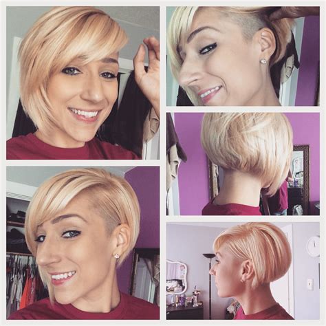 Side Shave Asymmetrical Bob For Thick Hair Bob Hairstyles For Thick