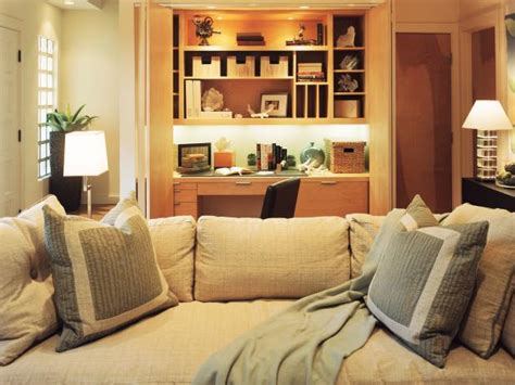 Multipurpose Living Room With Desk Space Hgtv