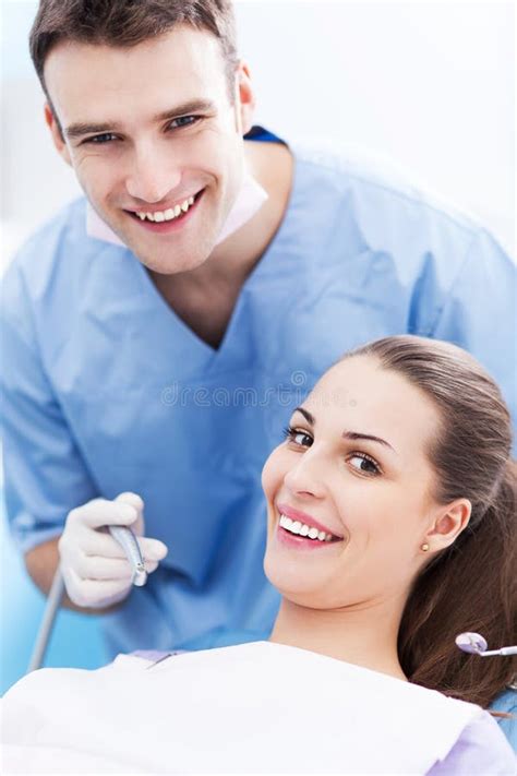 Dentist And Patient In Dentist Office Stock Image Image Of Appointment Dentist 36113073