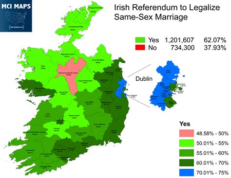 The Numbers Behind Irelands Historic Vote On Same Sex Marriage Mci Maps Election Targeting