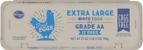 Kroger Cage Free Extra Large White Eggs 12 Ct Frys Food Stores