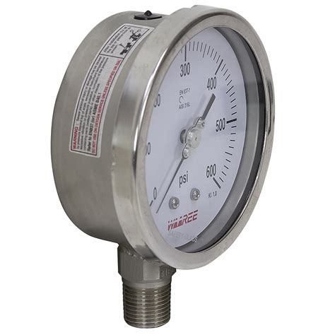 600 Psi 4 Pressure Gauge Pressure And Vacuum Gauges Pressure Gauges