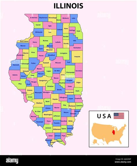 Illinois Map District Map Of Illinois District Map Of Illinois In