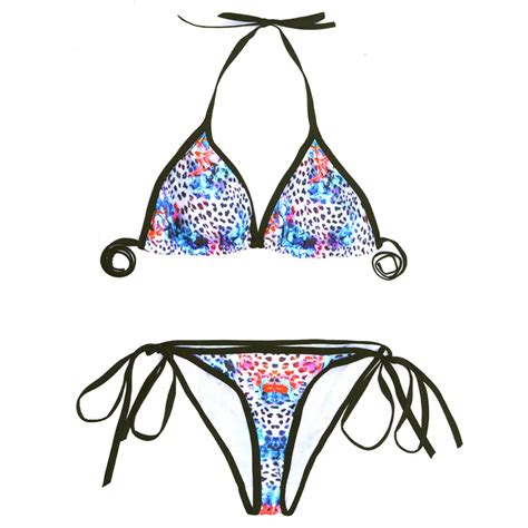 2016 New Arrival Summer Women Swimsuit Swimwear Sexy Colourful Tiger Digital Printing Bikini For