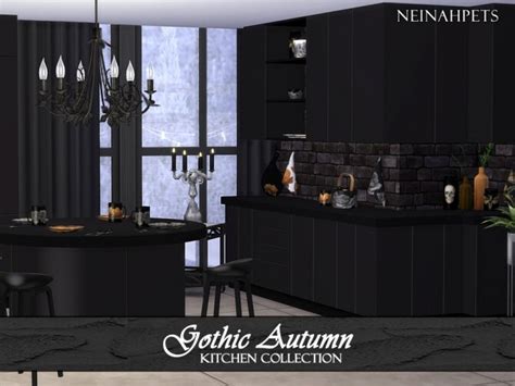 Gothic Autumn Kitchen By Neinahpets At Tsr Sims 4 Updates