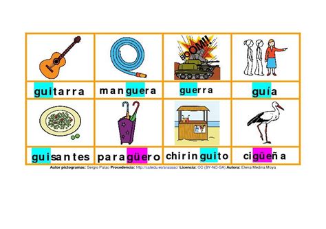 Vocabulario Trabajamos La Gu E I Spanish Teacher Resources Teacher