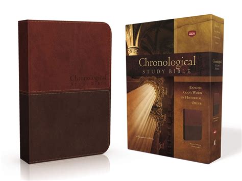 Nkjv Chronological Study Bible Leathersoft Brown Pura Vida Books