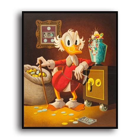 Sr100778 Donald Duck Ducks Scrooge Mcduck Animal Hd Canvas Print Home