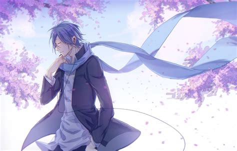 Wallpaper Spring Anime Scarf Art Guy Vocaloid