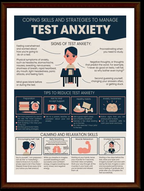 Test Anxiety Coping Skills Strategies To Manage Reduce Test Etsy