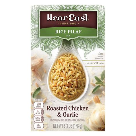 Near East Rice Pilaf Mix Chicken And Garlic Case Of 12 6 3 Oz