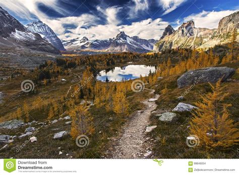 Mountain Landscape Yoho National Park Canadian Rockies Stock Photo