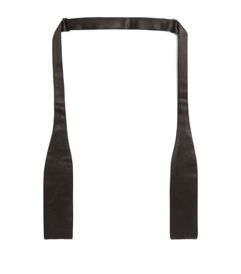 Tom Ford Black Pre Tied Silk Bow Tie Harrods Uk