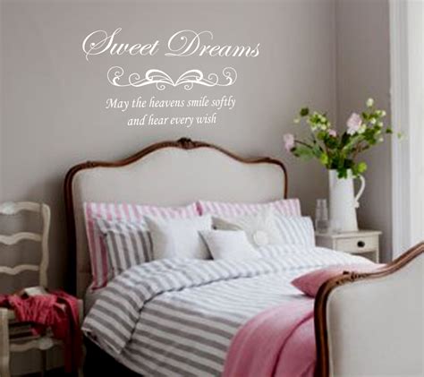 Bedroom Wall Decal Sweet Dreams Removable Vinyl Lettering