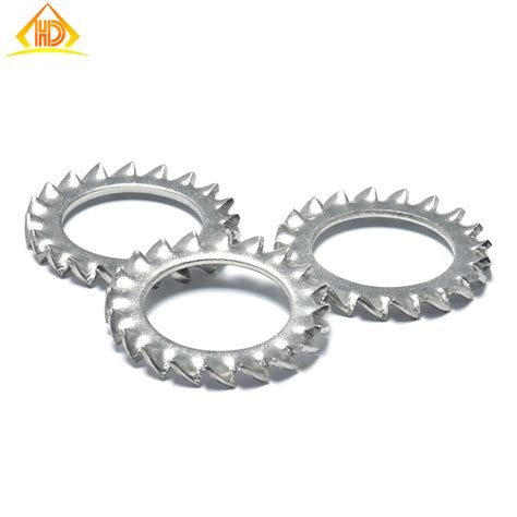 China Stainless Steel 304 316 Din6798a External Serrated Tooth Star