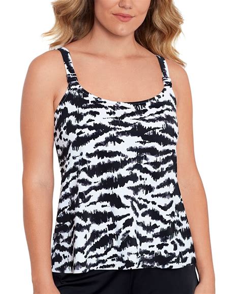 Swim Solutions Womens A Line Tankini Swimsuit Created For Macys Macys