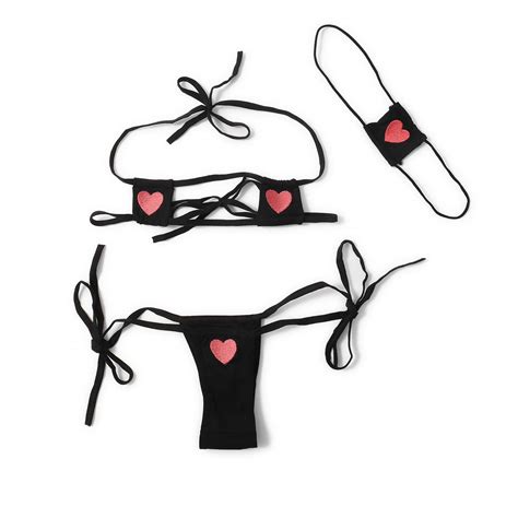 Buy Sexy Lingerie Set Micro Bikini For Women Cute Anime Cosplay Kawaii Bra And Panty With Red