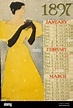 Calendario de 1897 para los meses de Enero, Febrero y Marzo por Edward ...