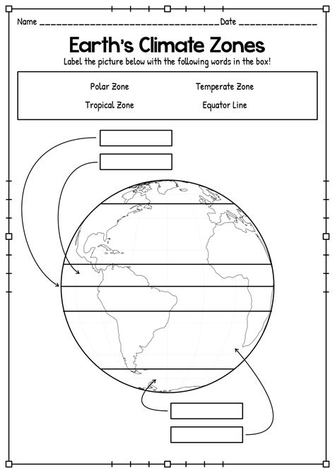 5 Best Images Of Climate Zone Worksheets World Climate Map Worksheet