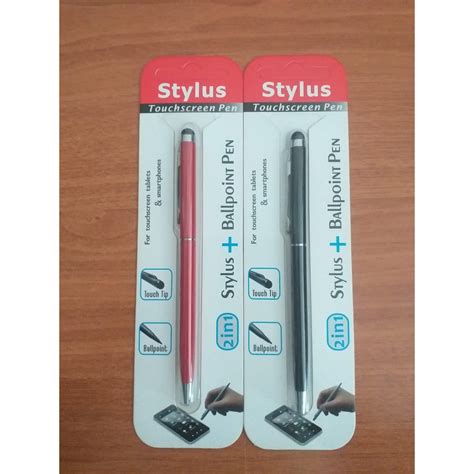 Jual Stylus Pen Metal Body Aluminium Black And Red Shopee Indonesia