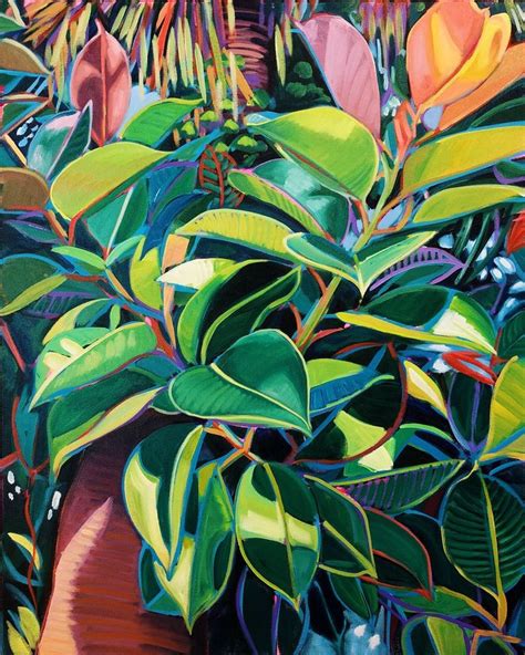 Plant Painting Tropical Art Tropical Painting
